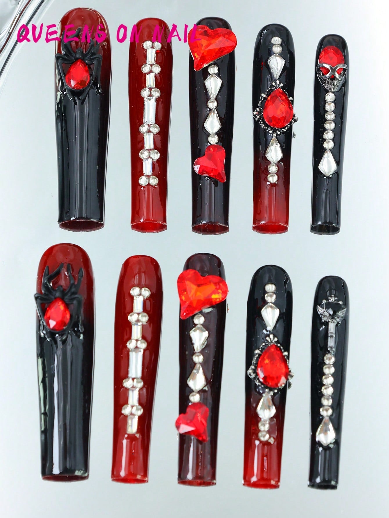 10pcs Handmade Press On Nail Y2K Fake Nails