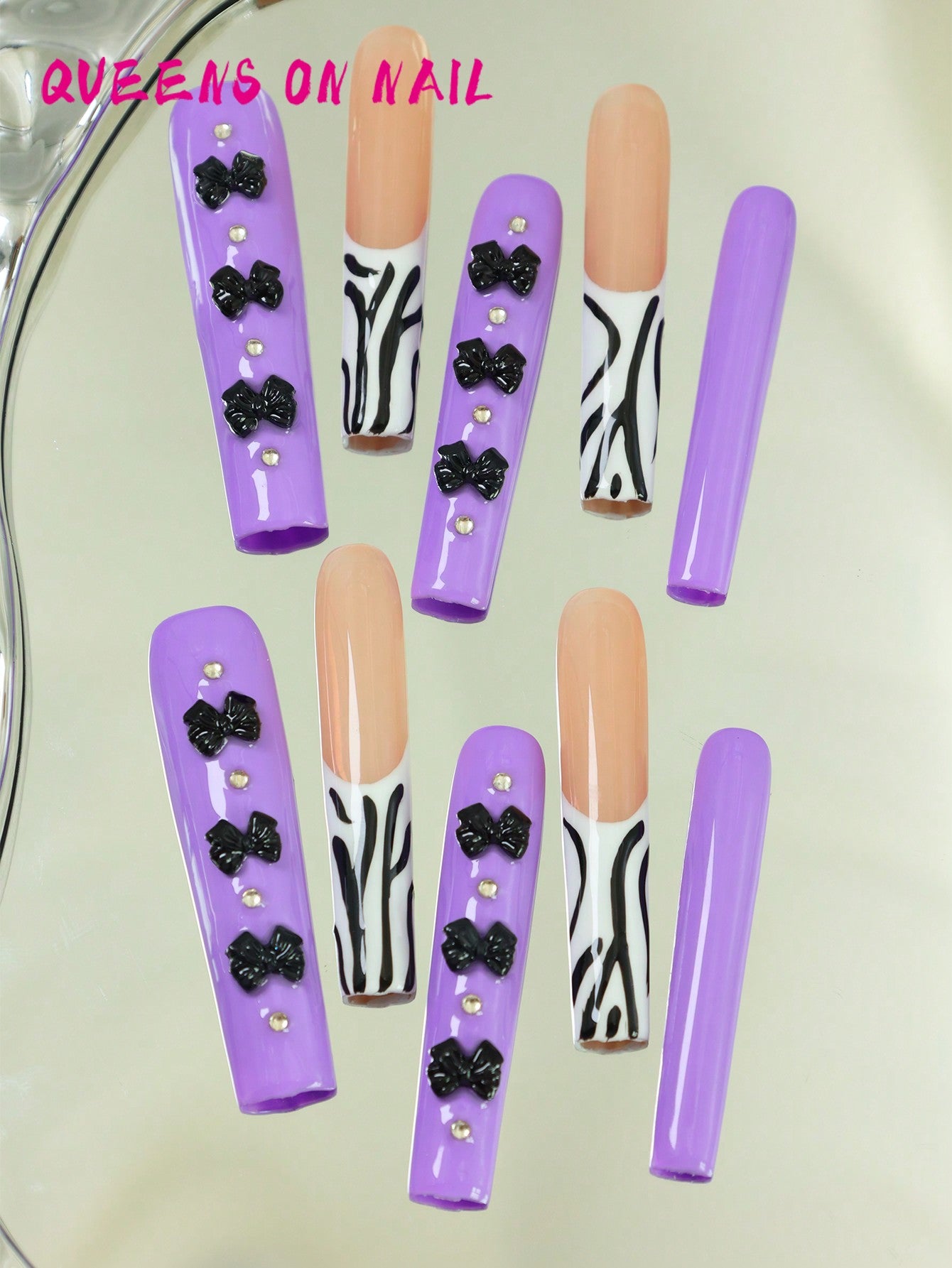 10pcs Handmade Press On Nail Y2K Fake Nails