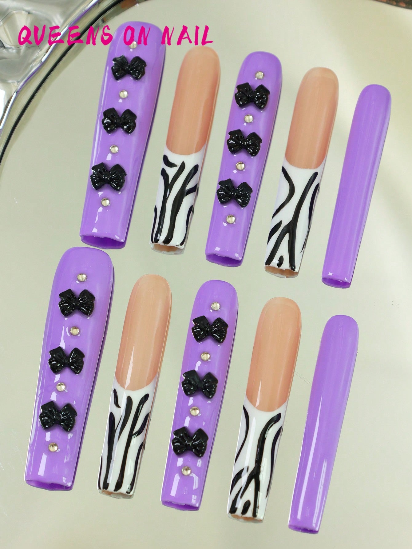 10pcs Handmade Press On Nail Y2K Fake Nails