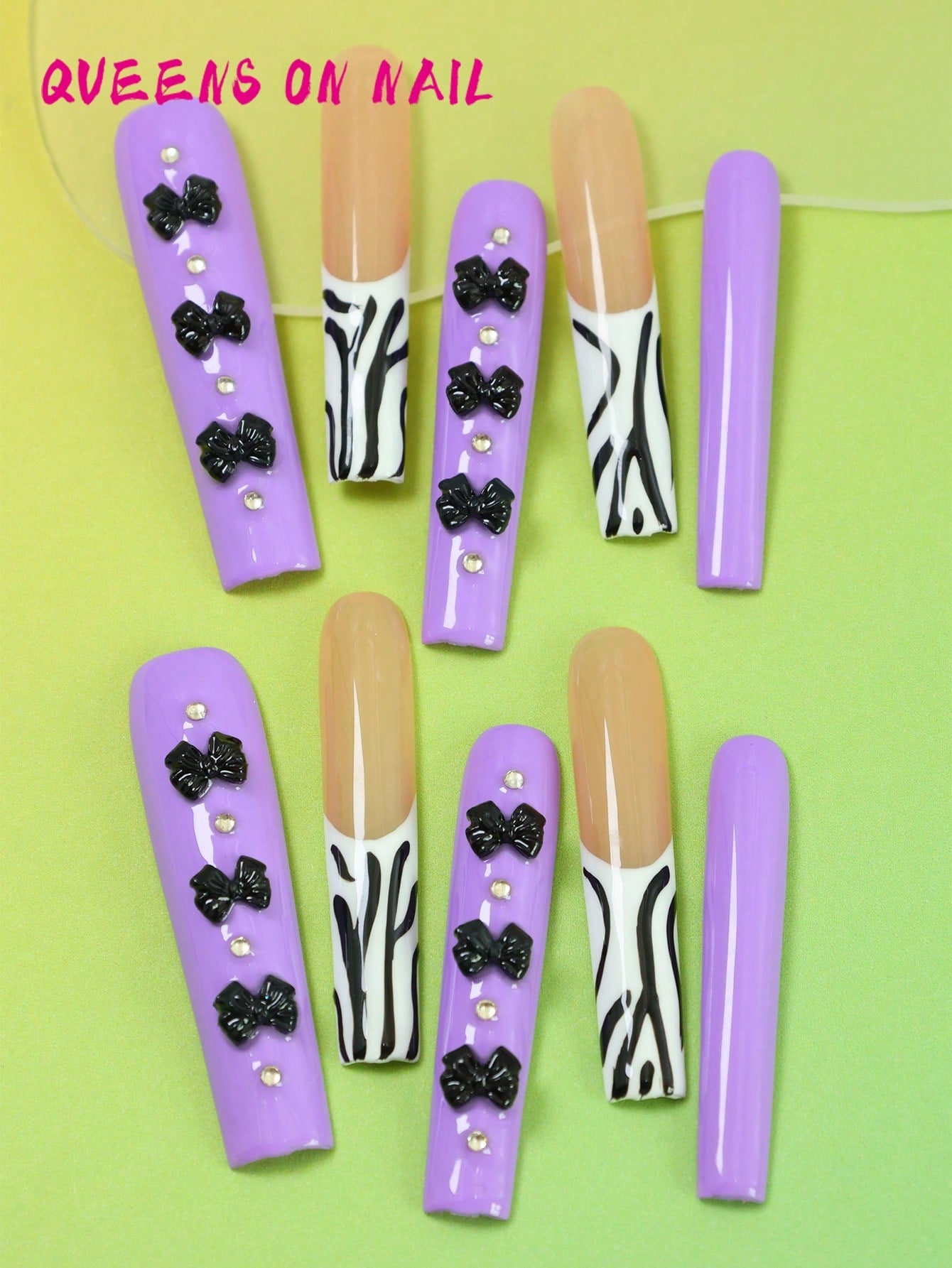 10pcs Handmade Press On Nail Y2K Fake Nails