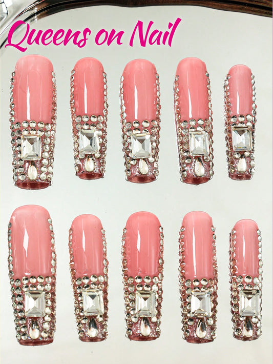 10pcs Handmade Press on Fake Nails