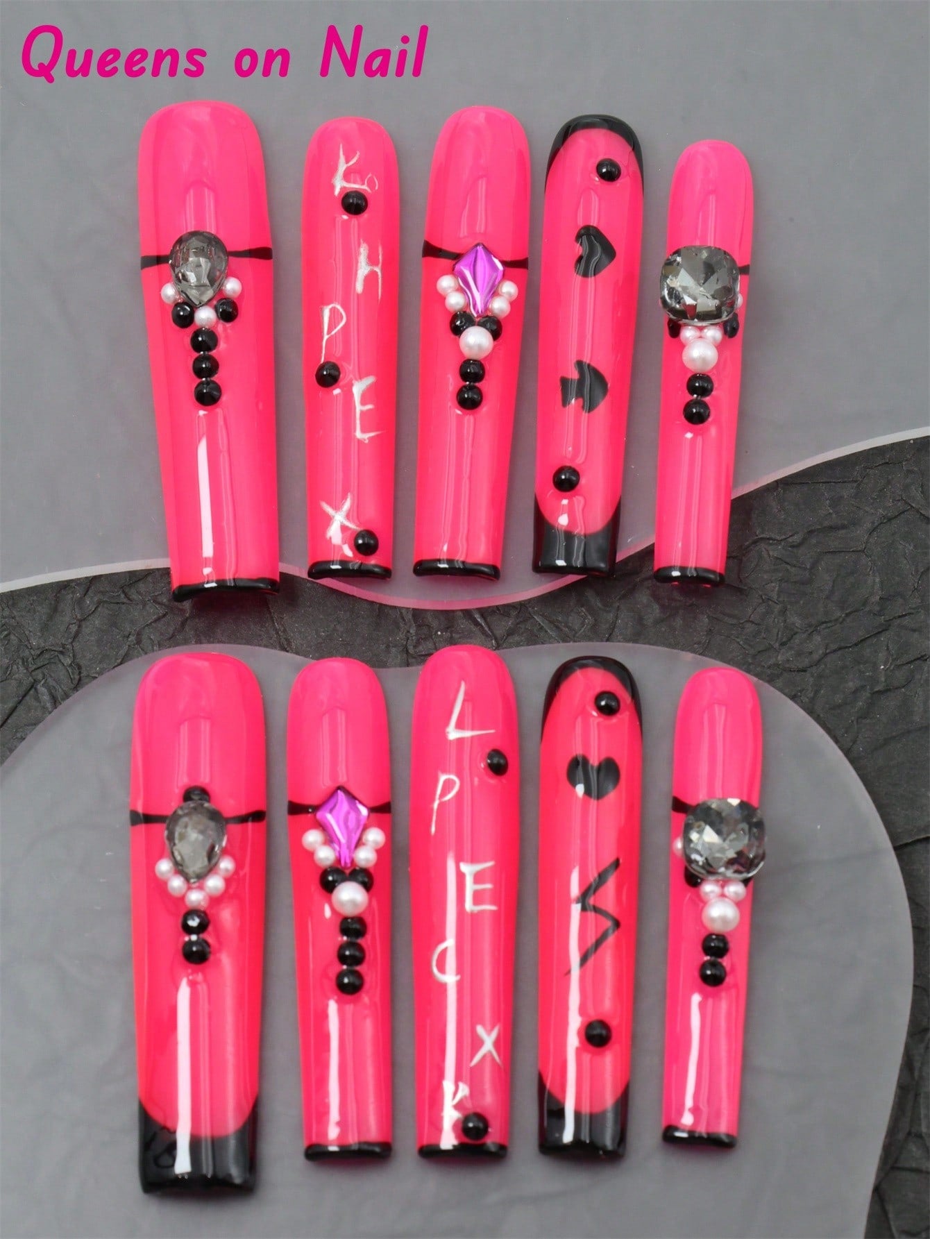 10PCS Handmade Press On Fake Nails