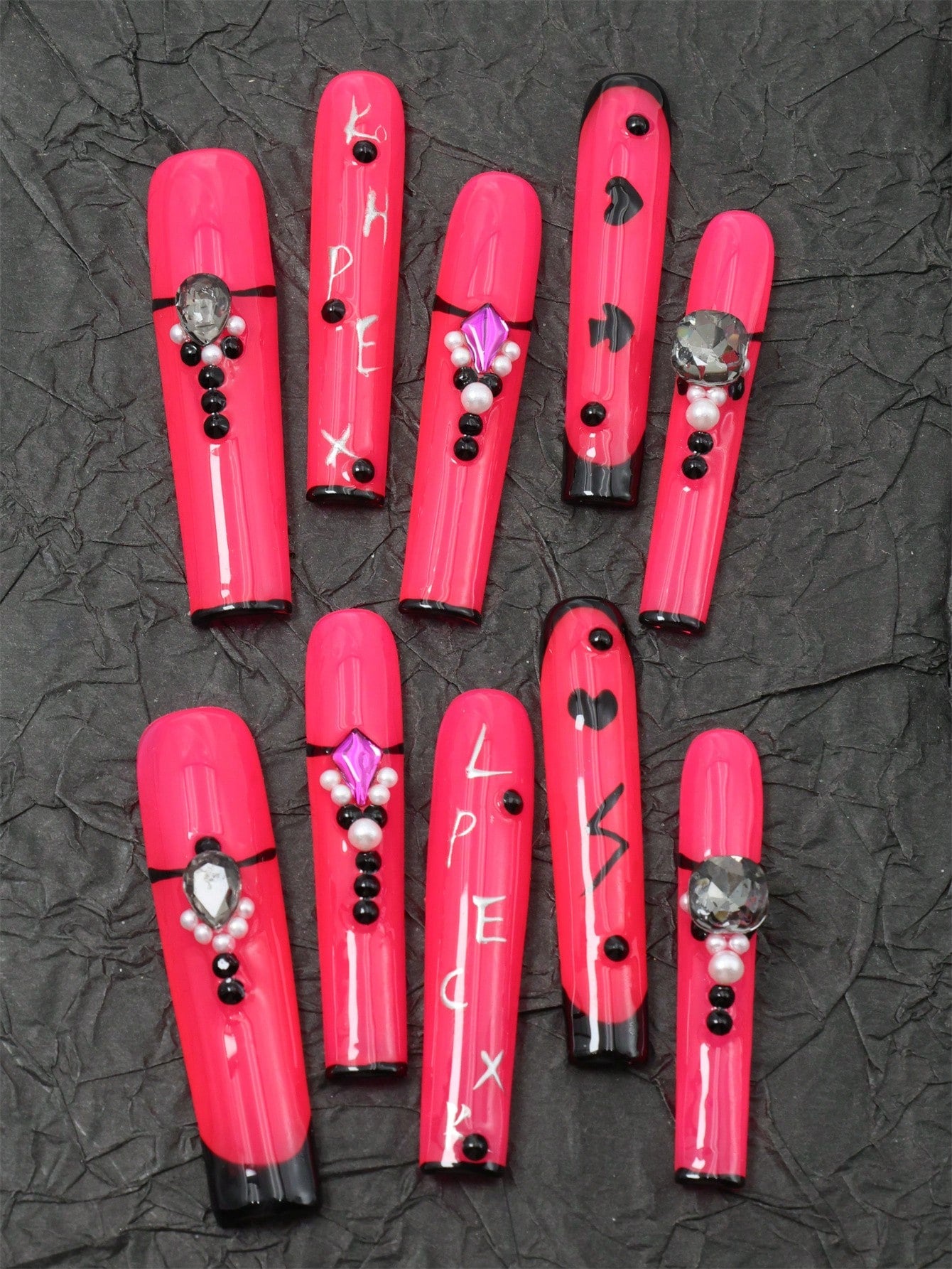 10PCS Handmade Press On Fake Nails