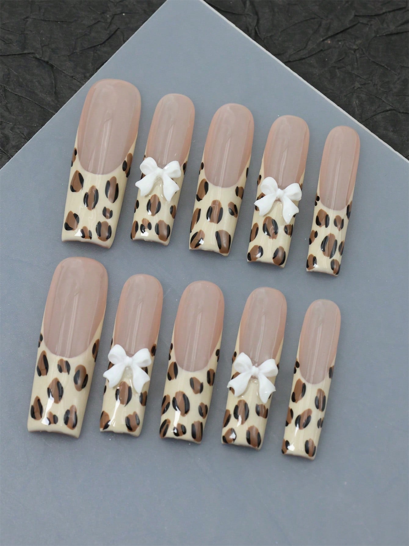 10 Pcs Of Handmade Fake Nails Pressed On Nails